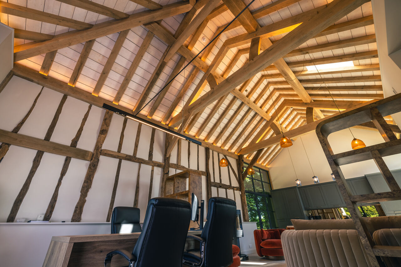 Kingston Manor flint barn restoration
